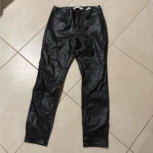NWT $95 Rebecca minkoff sz 8 vinyl sparkly pants 923